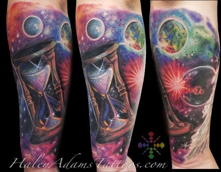 Tattoos - Hourglass space tattoo - 132525